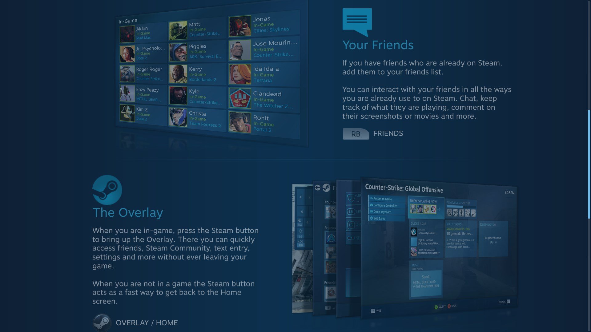 Steam Big Picture UI - Store Page Game Concept : r/Steam