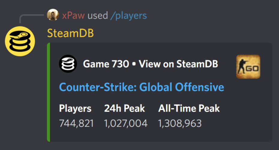 Add Game stats Discord Bot