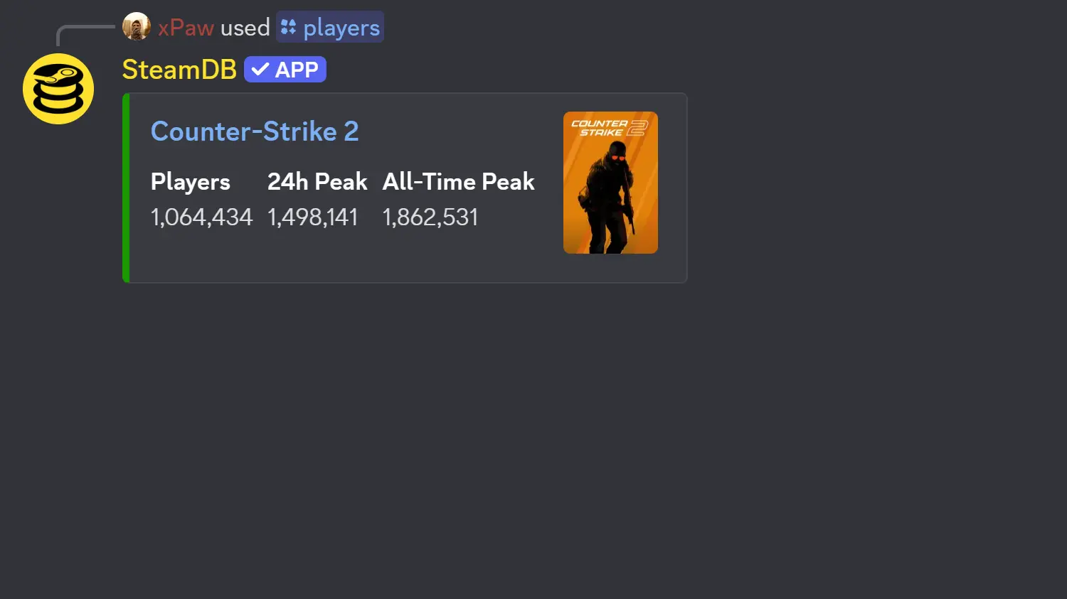 Players command example